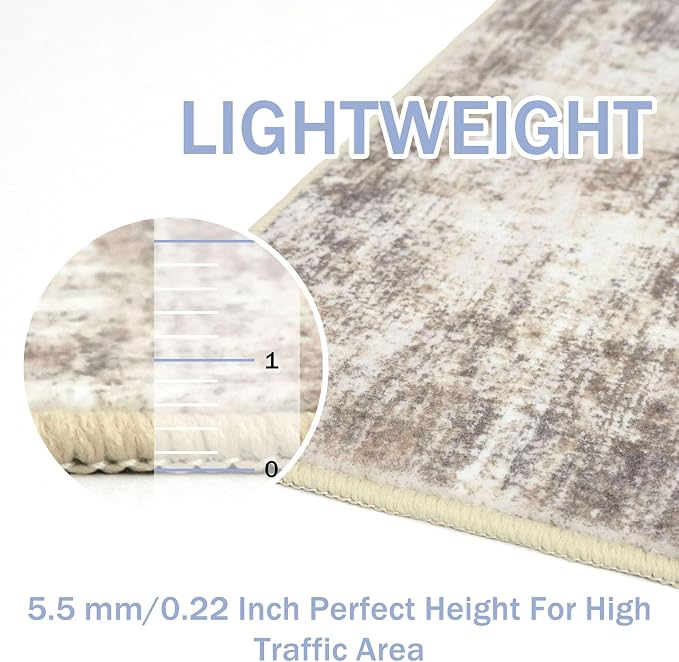 Abstract Area Rugs 9x12 Ft Washable Large Rugs - Image 6