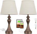Touch Lamps for Nightstand, 3 Way Dimmable Bedside Lamps - Image 8