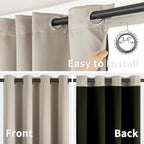 BGment Thermal Insulated 100% Blackout Curtains - Image 7