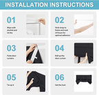 RYB HOME Blackout French Door Window Curtains - Image 3