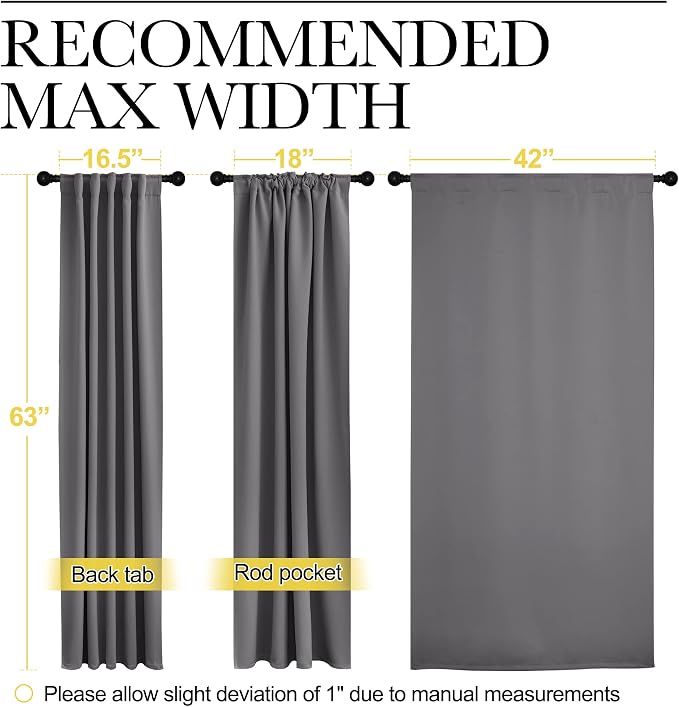 NICETOWN Blackout Curtain Panels - Image 7