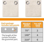 YoungsTex Linen Blackout Curtains 90 Inches Long - Image 8