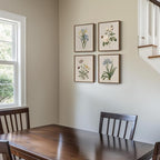 Framed Vintage Botanical Floral Wall Art - Image 3