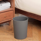 JiatuA Small Bathroom Trash Can Plastic Wastebasket Garbage Can Dark Grey | - Image 2