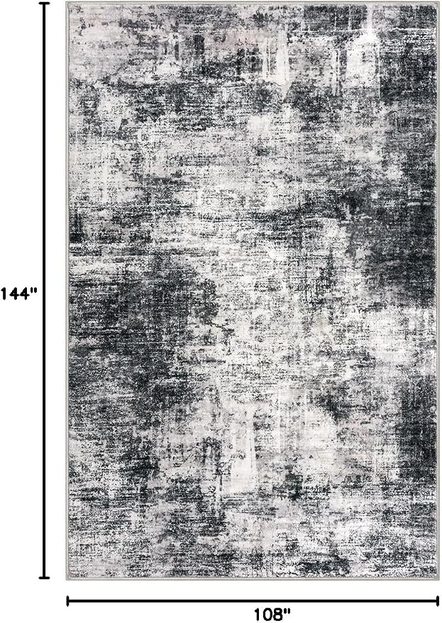 Abstract Area Rugs 9x12 Ft Washable Large Rugs - Image 2