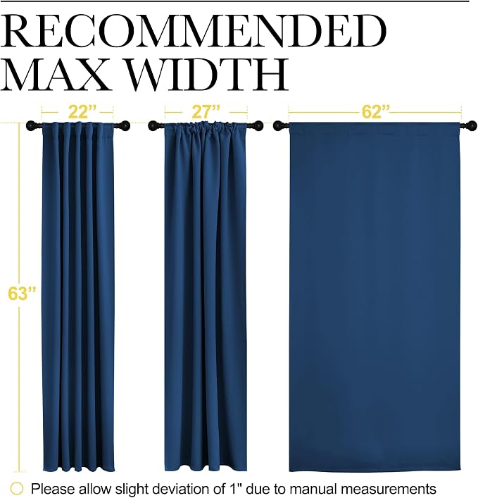 NICETOWN Blackout Curtain Panels Window Draperies - Image 7