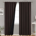 BGment Brown 100% Blackout Curtains by BGment