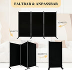 T&Jero 3-Panel Folding Room Divider, 6ft Tall Portable Privacy Screen Wall - Image 4