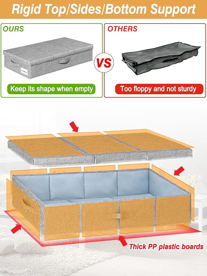 punemi 6 in Tall Under Bed Storage Containers - Image 3