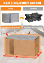 punemi 60L Sturdy Comforter Storage Bag, Blanket Organizer 2 Pack, Zipper & 2 - Image 2