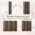 WelFurGeer 6 Panel Room Divider Screen - Image 4