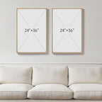 Large Framed Modern Colorful Abstract Wall Art - Image 3