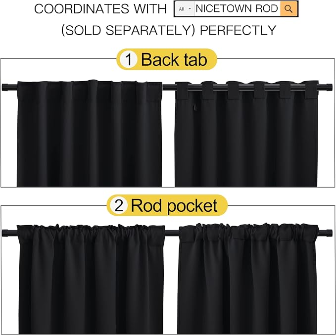 NICETOWN Halloween Short Curtains - Image 3