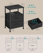 SONGMICS Nightstand, Bed Side Table, End Table - Image 2