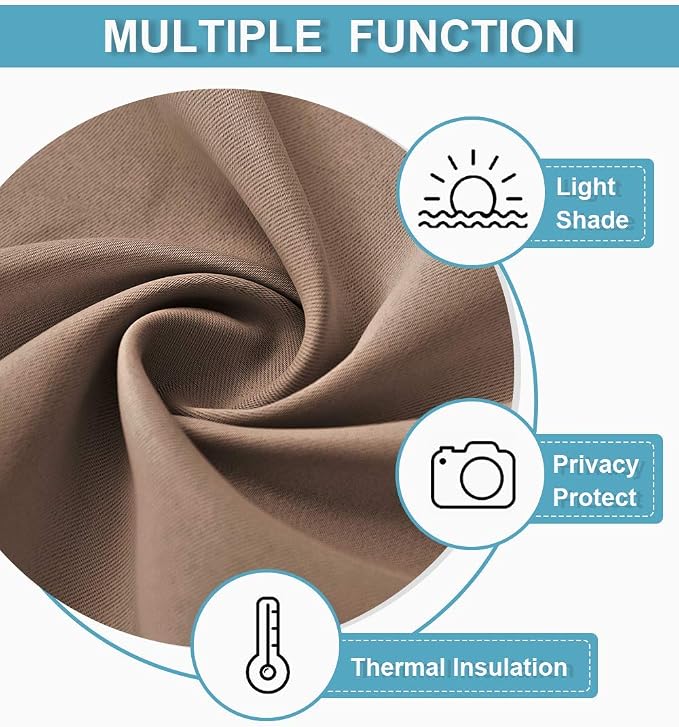 RYB HOME Room Divider Blackout Curtains - Image 4