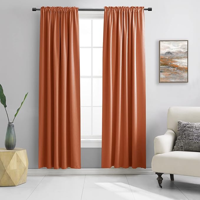 84 inche Length Curtain Panels by DONREN