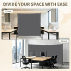 Extra-Wide Single Room Divider, Portable Privacy Screen - Image 7