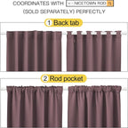 NICETOWN Bedroom Blackout Curtain Panels - Image 3