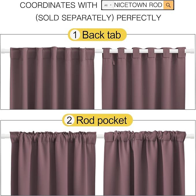NICETOWN Blackout Curtain Panels - Image 3