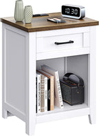 Decofy Farmhouse Nightstand by Decofy