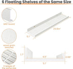 upsimples Floating Shelves for Wall Decor and Storage, Nursery Room, Coffee Bar - Image 3