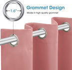 HOMEIDEAS Coral Blackout Curtains - Image 4