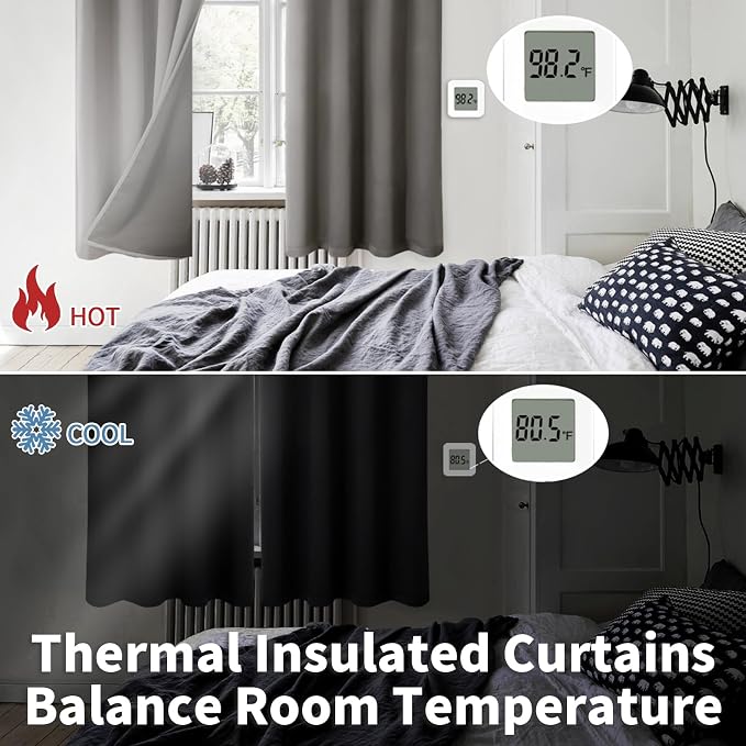 BGment Short 100% Blackout Curtains - Image 4