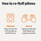 Amazon Basics Square Hypoallergenic Pillow Insert, Down Alternative Fiberfill - Image 4