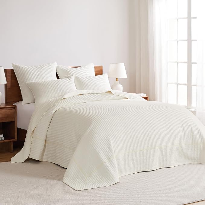 Levtex Home Cross Stitch Reversible Queen Bedspread Set - Image 2