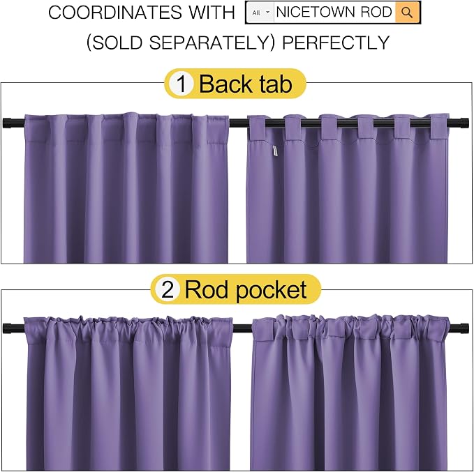 NICETOWN Vertical Blinds Window Curtain Panels - Image 3