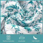 WONGS BEDDING Botanical Quilts Queen Size, Bedspread Set, Polyester Coverlet - Image 6