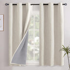 YoungsTex Linen Blackout Curtains 54 Inch Length by YoungsTex