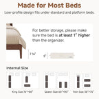StorageWorks 5 Inch Low Profile Under Bed Storage Containers - Image 6