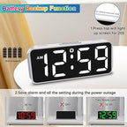 Peakeep Small Cute Digital Alarm Clock Plug in - Image 5