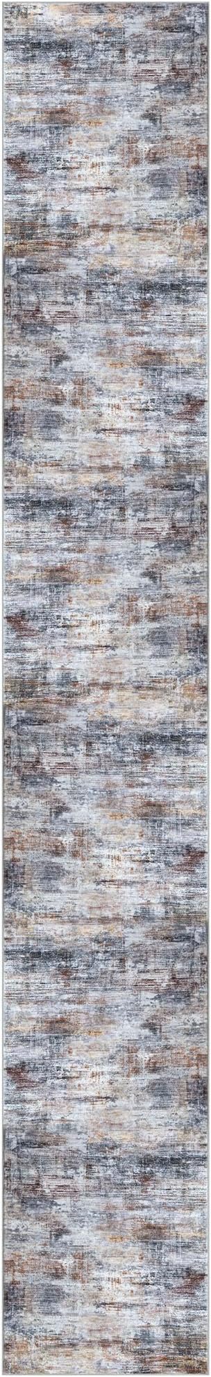 Abstract Runner Rug 3x20 Ft Extra Long Washable Runners - Image 9
