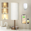 Brown Bedside Table Lamp for Bedroom by Fenmzeelighting