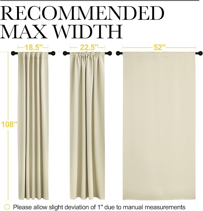 NICETOWN Room Darkening Curtains - Image 7