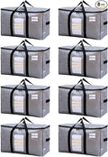TAILI 8 Pack Silver Extra Large Moving Bags, Storage Bag by TAILI