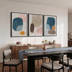 Large Framed Abstract Canvas Wall Art - Image 2