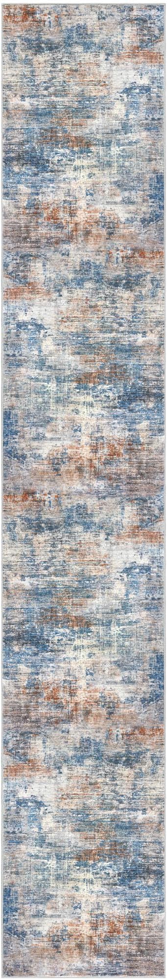 Abstract Runner Rug 2x12 Ft Washable Runners - Image 9