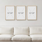 Framed Sage Green Abstract Landscape Wall Art - Image 7