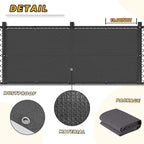LOVE STORY 2.5' x 5' Balcony Privacy Screen Cover - Image 4