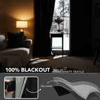 Deconovo 100% Blackout Curtains - Image 3
