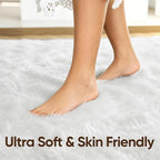 8x10 Extra Large White Fluffy Area Rug Non-Slip - Image 5