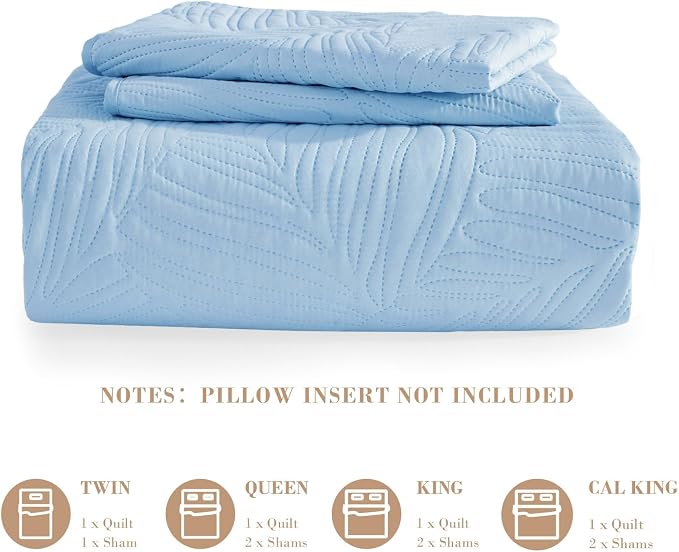 Exclusivo Mezcla California King Quilt Bedding Set, Microfiber Bedspreads | - Image 6