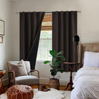 BGment 100% Blackout Heavy Thermal Curtains 63 Inch Length - Image 9