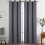 Diraysid Dark Grey Grommet Blackout Curtains by Diraysid%2C+refresh+your+life