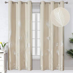 Cream Beige Blackout Curtains by ESTELARTEXTILER