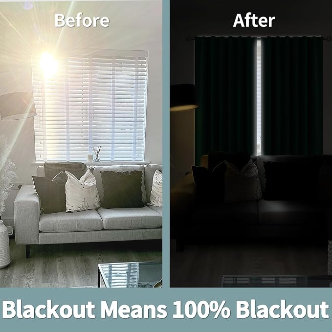 BGment 100% Thermal Insulated Blackout Curtains 84 Inches Long - Image 5