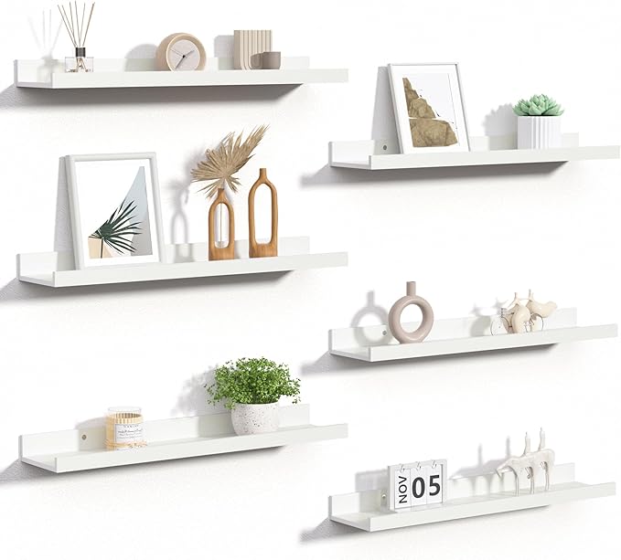 upsimples Floating Shelves for Wall Decor and Storage, Nursery Room, Coffee Bar by upsimples